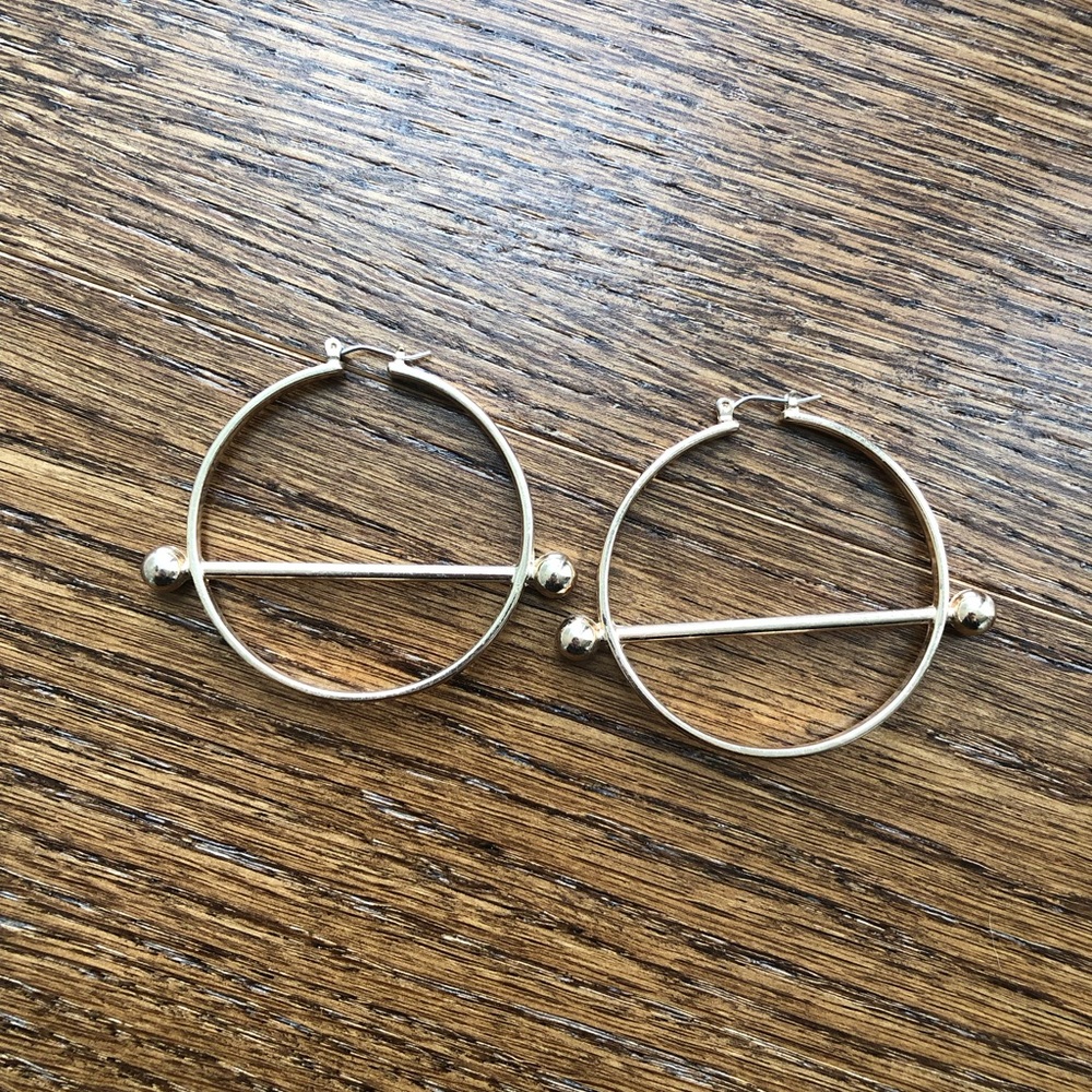 Unique hoop earrings